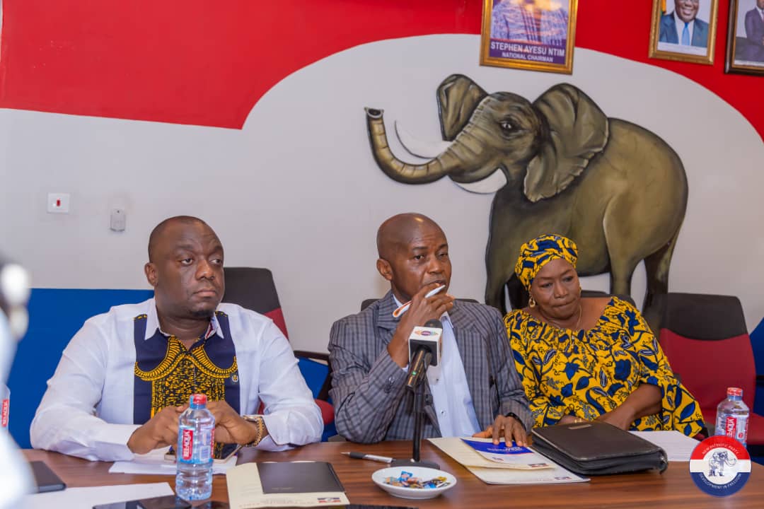 StephenNtim's tweet photo. Yesterday, November 22, 2022, l inaugurated the Standing and Ad-hoc Committees put in place by the National Council of our party, the great New Patriotic Party (NPP) at the party's headquarters in Asylum Down, Accra. 

Congratulations to all members. https://t.co/LMDSnPXsTA