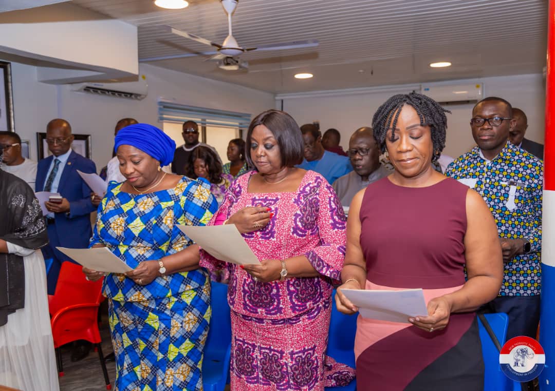 StephenNtim's tweet photo. Yesterday, November 22, 2022, l inaugurated the Standing and Ad-hoc Committees put in place by the National Council of our party, the great New Patriotic Party (NPP) at the party's headquarters in Asylum Down, Accra. 

Congratulations to all members. https://t.co/LMDSnPXsTA