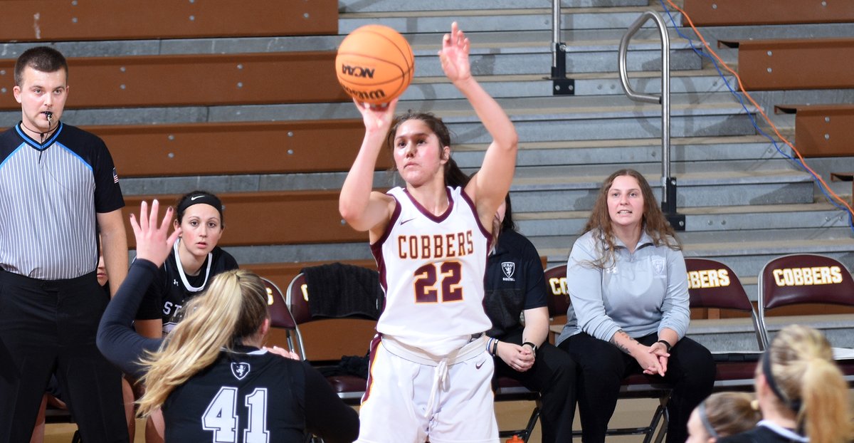 CobberSID's tweet photo. Another late night 🇩🇾🇰 - women's basketball hoisted up 73 shots vs. St. Olaf on Tuesday. That's the most in a single game for CC since the 1st game of the 2013-14 season. The 95 pts. scored is the most since 2018 when CC beat Finlandia 95-52.
#RollCobbs🌽#AlwaysInRange https://t.co/jwiDmJpvGe