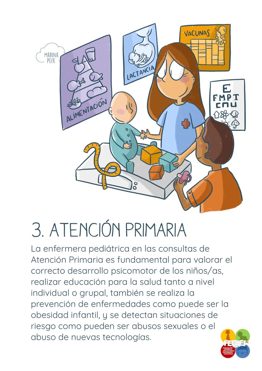 La #enfermerapediátrica con una actitud científica responsable, ejercerá el liderazgo en el ámbito del cuidado al recién nacido, niño y adolescente, sano y con procesos patológicos agudos, crónicos o discapacitantes en la Atención Primaria.