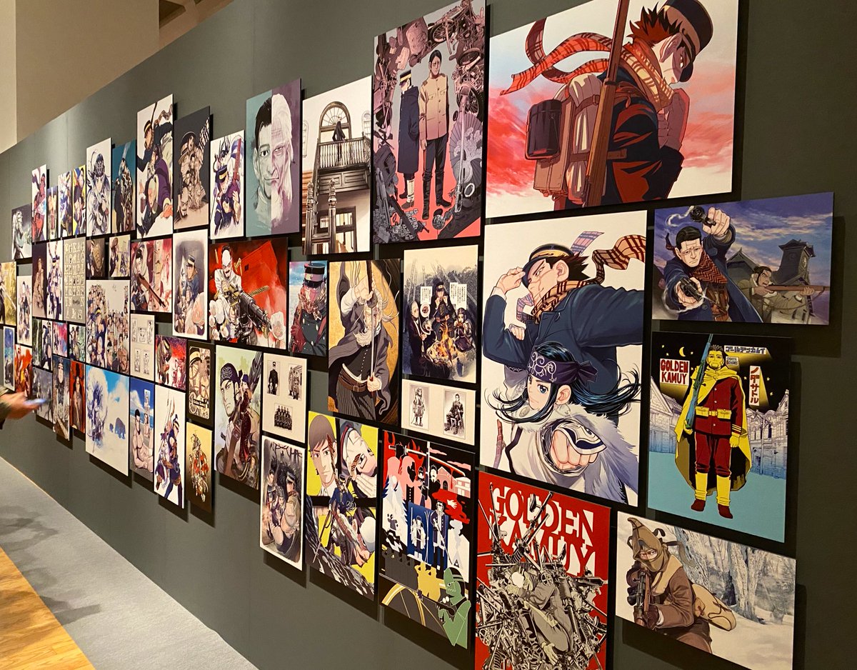 ゴールデンカムイ展行ってきた!すごく混んでた!500000000人くらいいた! 