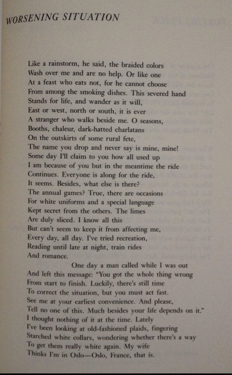 Swedes2Turnips1's tweet photo. Sent a text yesterday to say: “I’m in Iceland—Iceland the supermarket, that is.” Such a good text but sadly sent to someone unfamiliar with John Ashbery’s very fine poem ‘Worsening Situation’. #Ashbery https://t.co/nP44d56vdO