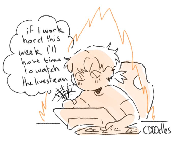 my secret to meet my deadlines is to just really really want to watch the genshin livestream 
(especially when scaramouche is involved) 
