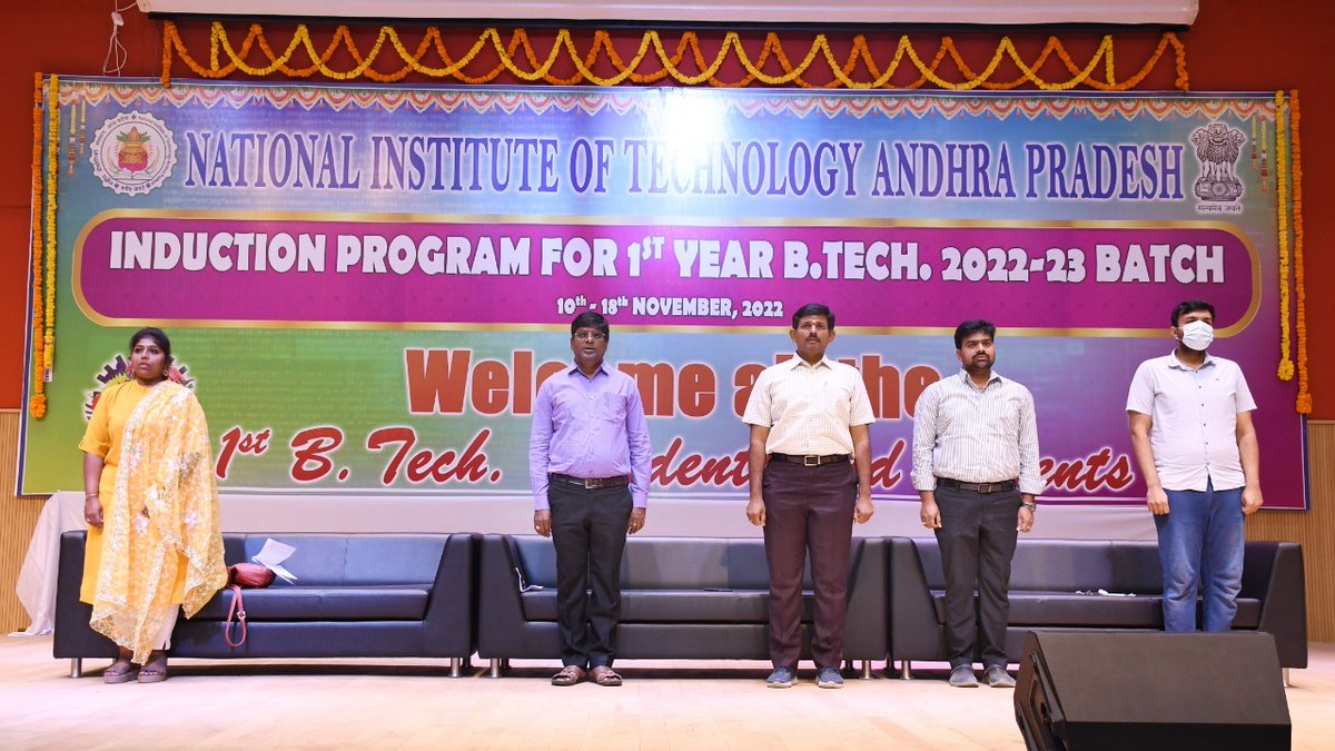 NITANDHRA2015's tweet photo. Glimpses of the Induction (Orientation) Programme for I https://t.co/1NXqrpS6YH. students of the Academic Year 2022-23 organized during 10th-18th November 2022 at Ravindra Kala Bharathi Auditorium @NITANDHRA2015 

#NITAndhraPradesh #InductionProgramm

@EduMinOfIndia https://t.co/0FCZlTao7i