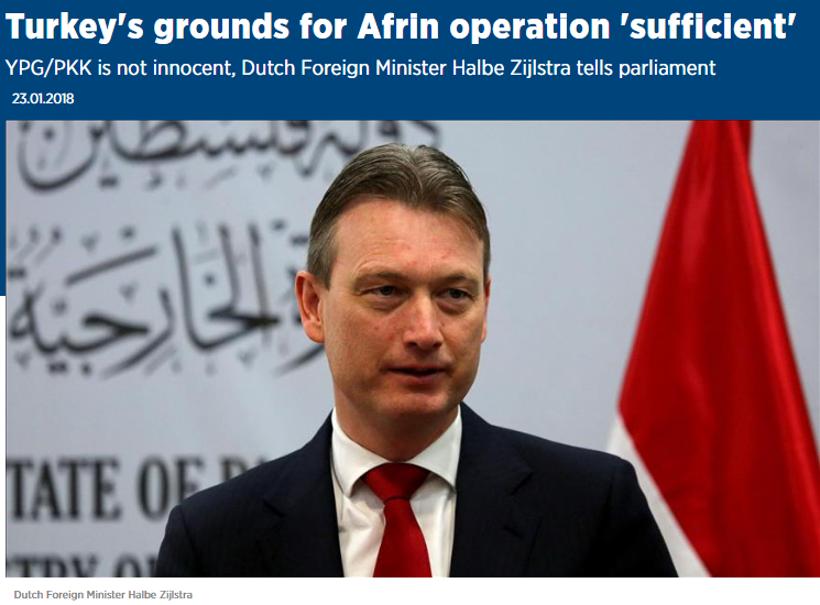 hermes_z's tweet photo. @EURACTIV JAN 2018 | Answering Dutch Parliament members over the Turkish operation, the then Dutch Foreign Minister Halbe Zijlstra said the operation should not be seen as Turkish-Kurdish conflict and the YPG was not "innocent.
#StopSupportTerrorists
1/2 https://t.co/ZfJ9Awvd5J