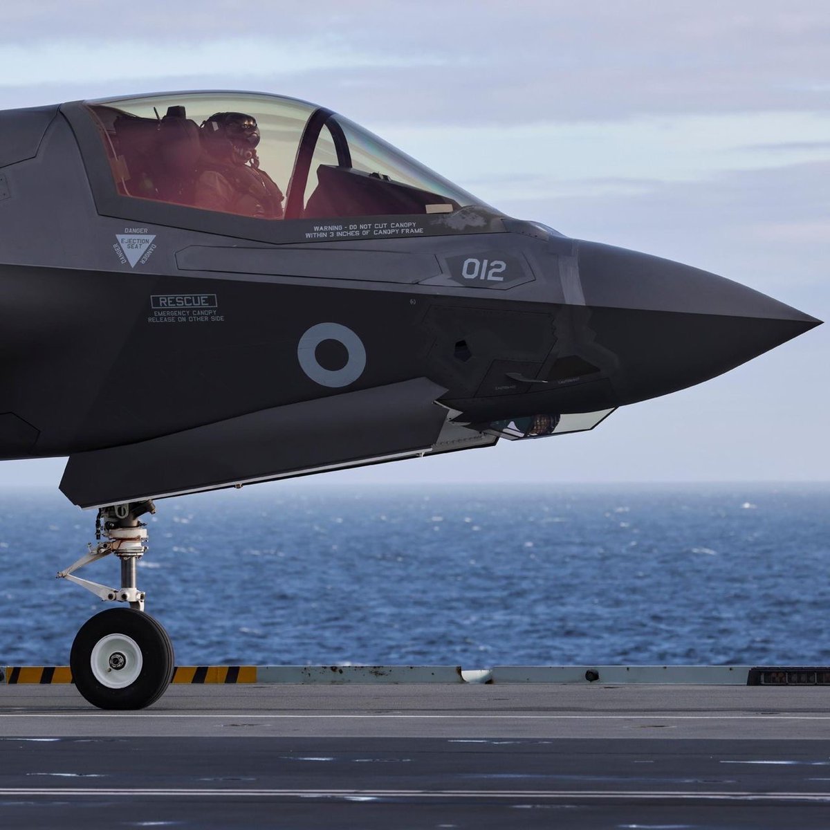Headliner!!! ___5 Carrier Strike Groups in Europe___ 

The UK's HMS Queen Elizabeth and her 5th Generation Strike Fighters are one of 5 carriers operating in defence of the <a href="/NATO/">NATO</a> Alliance. 

#strongerTogether #WeAreNATO

<a href="/HMSQNLZ/">HMS Queen Elizabeth</a> <a href="/OC617Sqn/">OC 617 Squadron</a> <a href="/DefenceOps/">Defence Operations 🇬🇧</a> <a href="/RoyalNavy/">Royal Navy</a> <a href="/RoyalAirForce/">Royal Air Force</a>