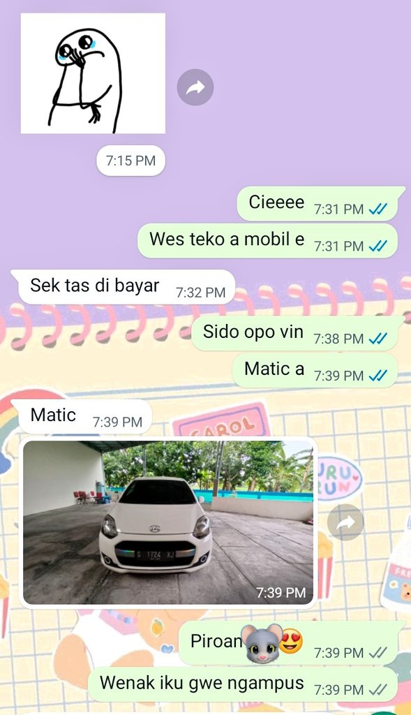 adhekirma's tweet photo. Skrg liat ponakan w masi kuliah di malang enak bgt dibeliin mobil 🤣 https://t.co/24pNA6NOZE
