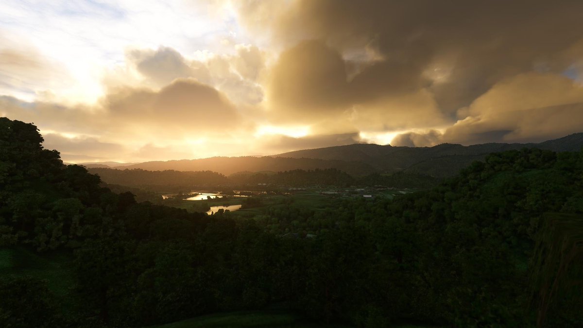 cmdrexorcist's tweet image. Saltville, VA viewed from the Highway 107 Scenic Overlook in @MSFSofficial. #MSFS2020 #MSFlightSim