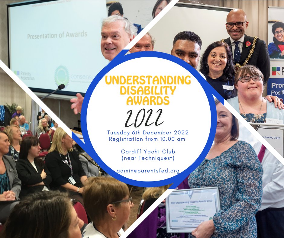 Cardiff & the Vale Parents Federation (@parentsfed) on Twitter photo Understanding Disability Awards are back. Get in touch with Karen if you would like to attend admin@parentsfed.org
#carers #awards #awardsceremony #weareback #disability #disabilityawards #disability #charity #understandingdisability #cardiff #valeofglamorgan Understanding Disability Awards are back. Get in touch with Karen if you would like to attend admin@parentsfed.org
#carers #awards #awardsceremony #weareback #disability #disabilityawards #disability #charity #understandingdisability #cardiff #valeofglamorgan