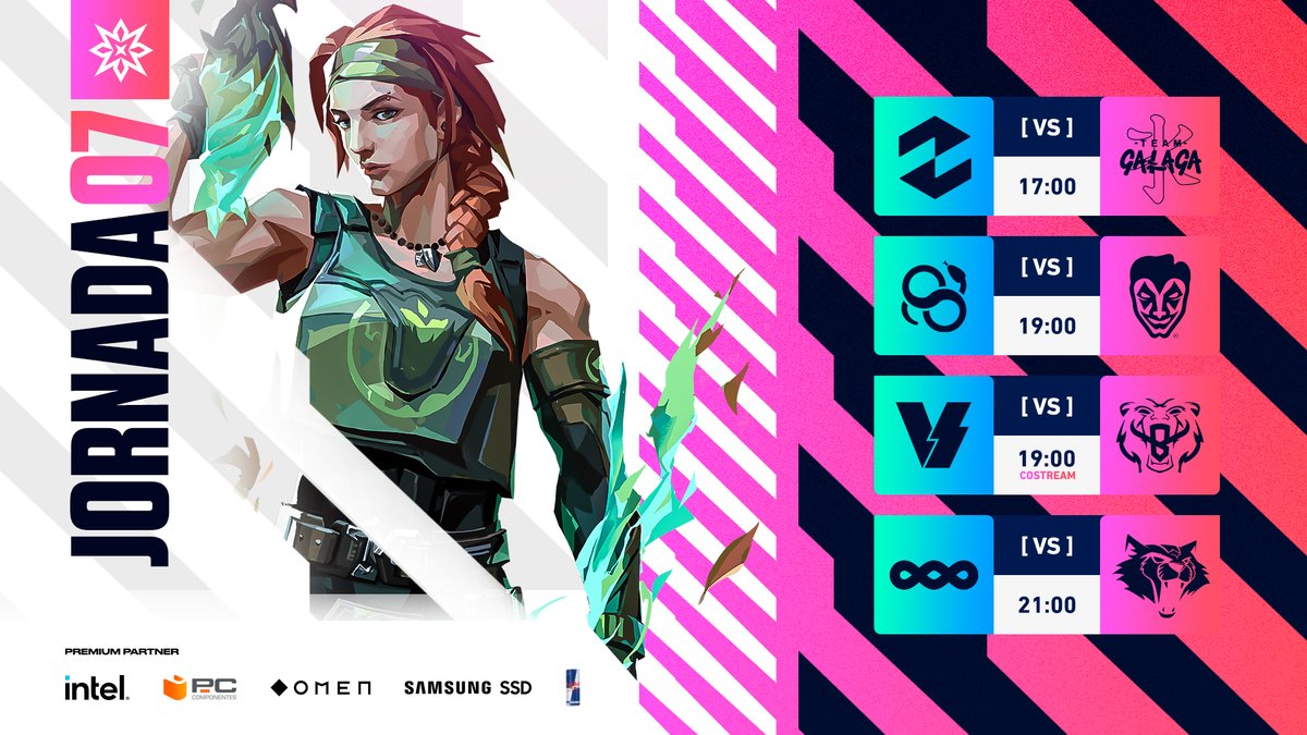TormentaVALes's tweet photo. Esta tarde tenemos la última jornada de la Liga Radiante de @VALORANTes🫣

💥@ZetaGaming vs. @TeamGalaga
💥@SerpesGaming vs. @Guasones
🧔@FIVEMediaClan vs. @EX0TIKGAMING
💥@TOOOLS_esports vs. @Wygers

#LigaRadiante7 a las 17:00 en https://t.co/REl793GAdH https://t.co/WmvqZnwtVS