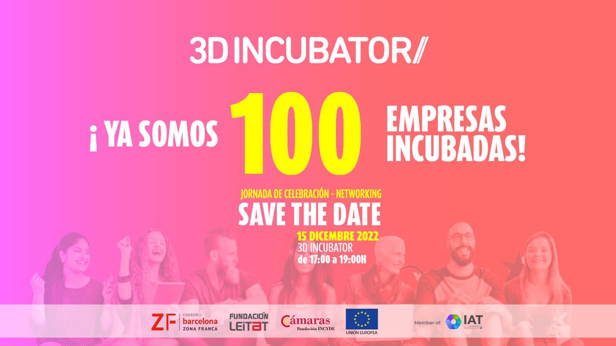 3D_Incubator's tweet photo. ¡JORNADA DE LOS 100 A LA VISTA! 👀
Estamos muy contentos y agradecidos de haber logrado superar los 100 proyectos incubados en tan solo 3 años y medio, por eso, queremos celebrar este hito con el #3Decosystem porque, ¡Este éxito también es de nuestros #IncubatedProjects! 🚀 https://t.co/TwJMQJh16X