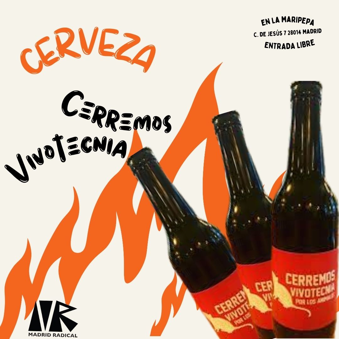 madrid_radical's tweet photo. 🚨 Sábado 3 de diciembre, a partir de las 13:30, exposición: 10 años de #MadridRadical🚨
Contaremos con  #cervezasolidaria de #CervezaVeer que han hecho para la campaña #CerremosVivotecnica de @acabemosconele1 
¡Venid y disfrutadla!
👉 Carteles 
👉 Djs
👉 Entrada Gratis https://t.co/fdIg8Borh0