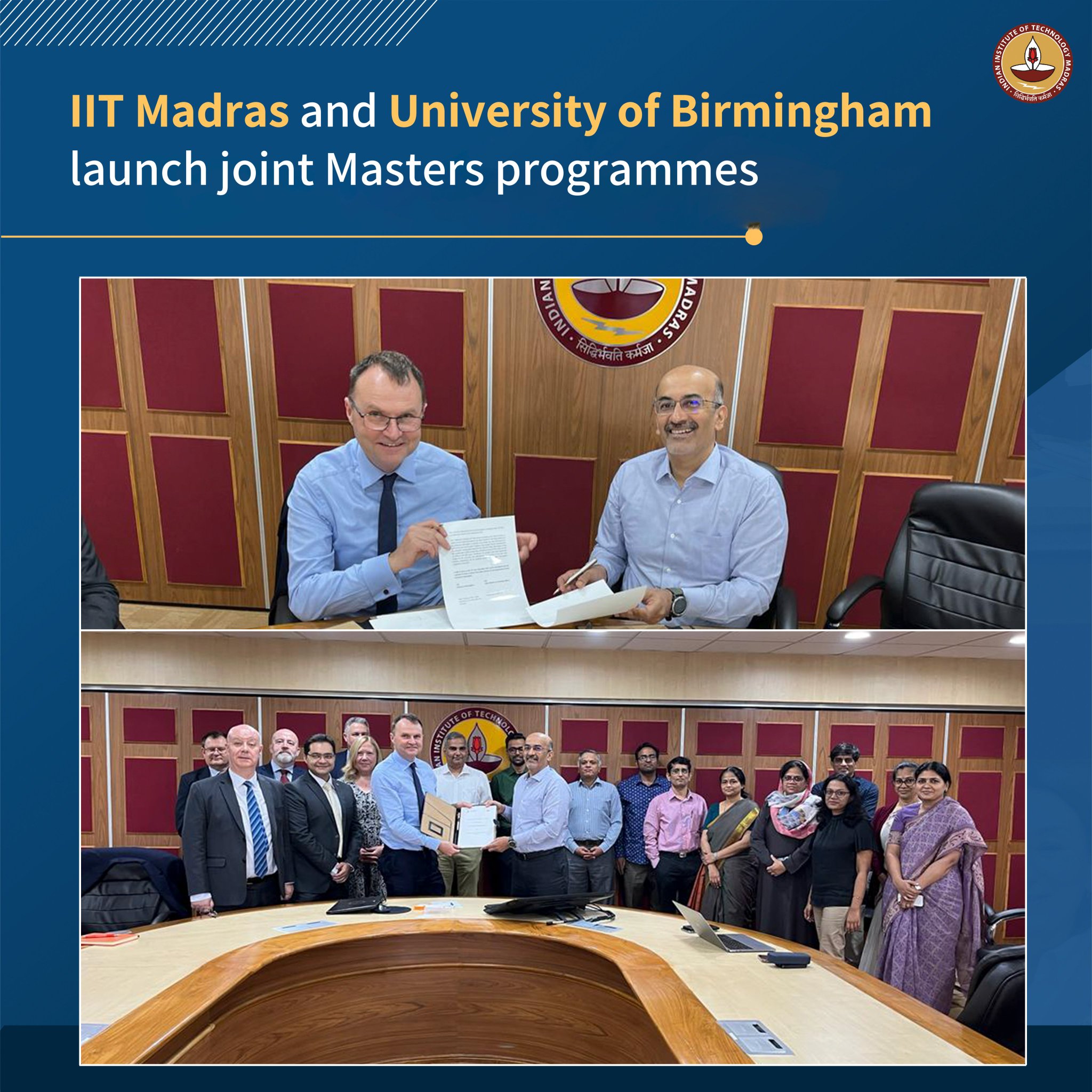 IIT Madras and University of Birmingham offer Joint Masters