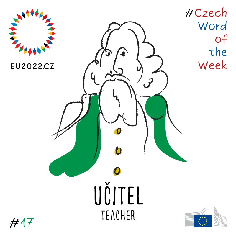 EUInterpreters's tweet photo. 👨🏫 #učitel is the next word of our #CzechWordOfTheWeek series.
One of the most important figures in the history of education was the Czech pedagogical reformer Johann Amos Comenius.
Join us each Wednesday to learn a new word in Czech! 🇨🇿
#CZPRES
@CZECHIAinEU
@EU2022_CZ