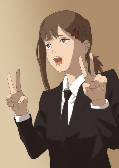 漫画の時はあんまり思わなかったけどアニメになって声と動きが付くとヤバい人感がすごい#チェンソーマン #chainsawman 