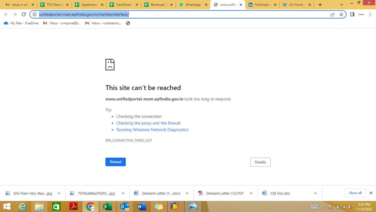 rushikeshk23's tweet photo. @socialepfo 

Dear Team,
From many days this site is down, please resolve this issue. else let us know the process to withdrawn our PF online.
https://t.co/QoPyeBNaLo https://t.co/COGuixtoJ7