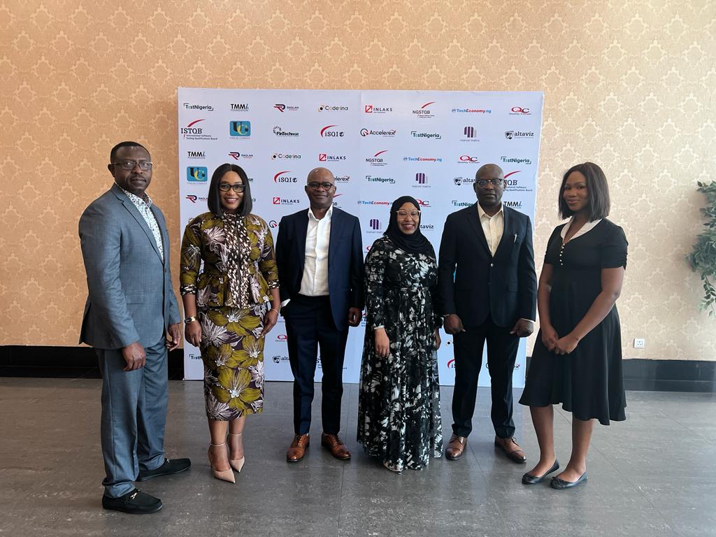 TecheconomyNG's tweet photo. 1/. We are at #TestNigeria2022 organised by the Nigerian Software Testing Qualification Board (#NGSTQB).

#SoftwareNigeria #TestNigeria #TestNigeria2022 https://t.co/M1mJrBIxPS