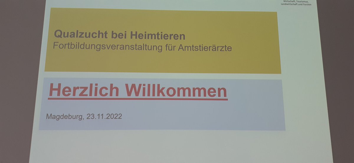 Start einer wichtigen Veranstaltung.
