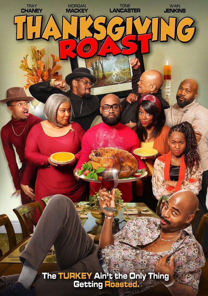 traychaney's tweet photo. Breaking News! My First Starring Role In A COMEDY “THANKSGIVING ROAST” is NOW AVAIL To Watch On TUBI &amp; AMAZON PRIME! Just In Time For The Holidays! WATCH IT NOW &amp; Get Ready For PART 2 Coming In 2023! #workingActor #ThanksGiving #ThanksGivingRoast #Artist #television #film https://t.co/FPc0F2qKI1