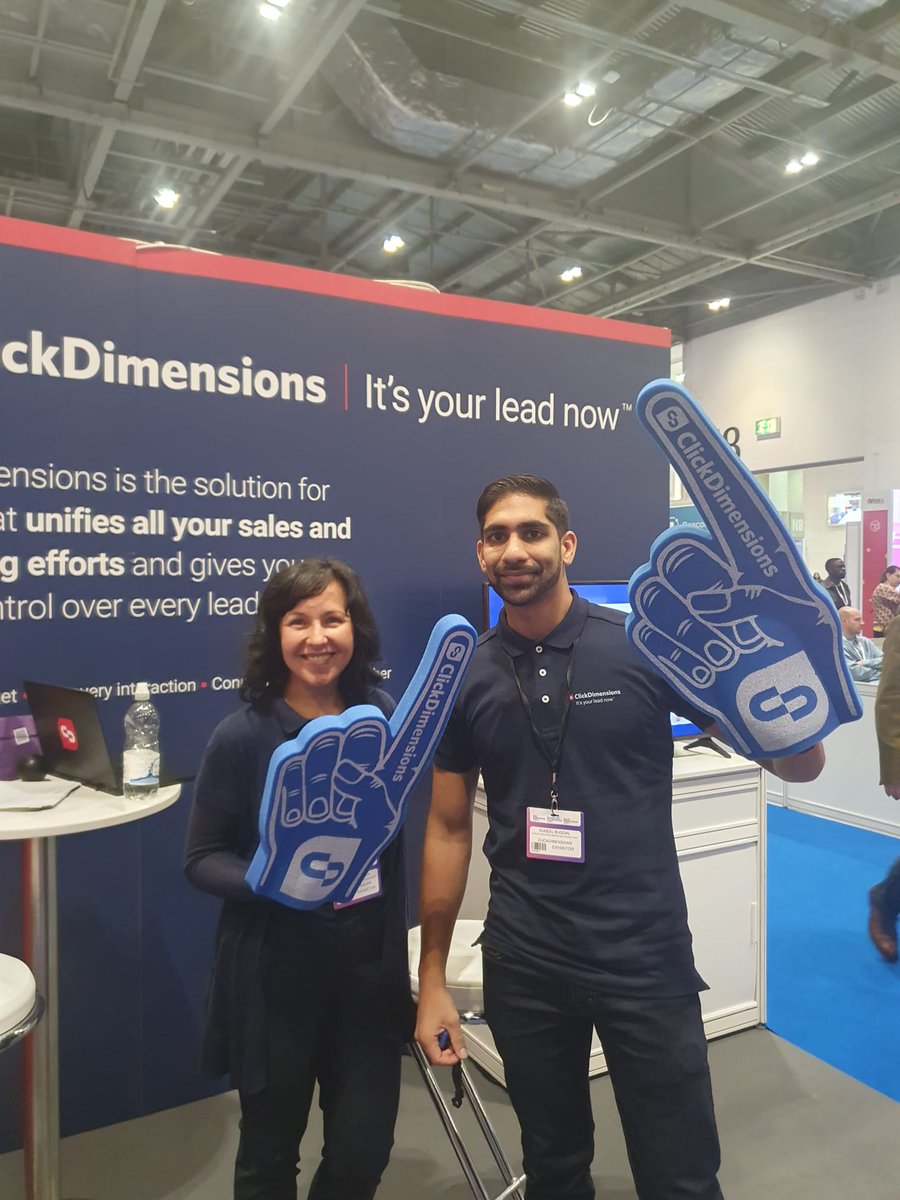 ClickDimensions's tweet photo. Day 2 is in full swing at @B2BMarketingEX in @ExCeL London! 

Pop by Stand #MTX-I30 and say hello to our team!

#B2BMarketingExpo #MTEX https://t.co/JQvmeSCQaY
