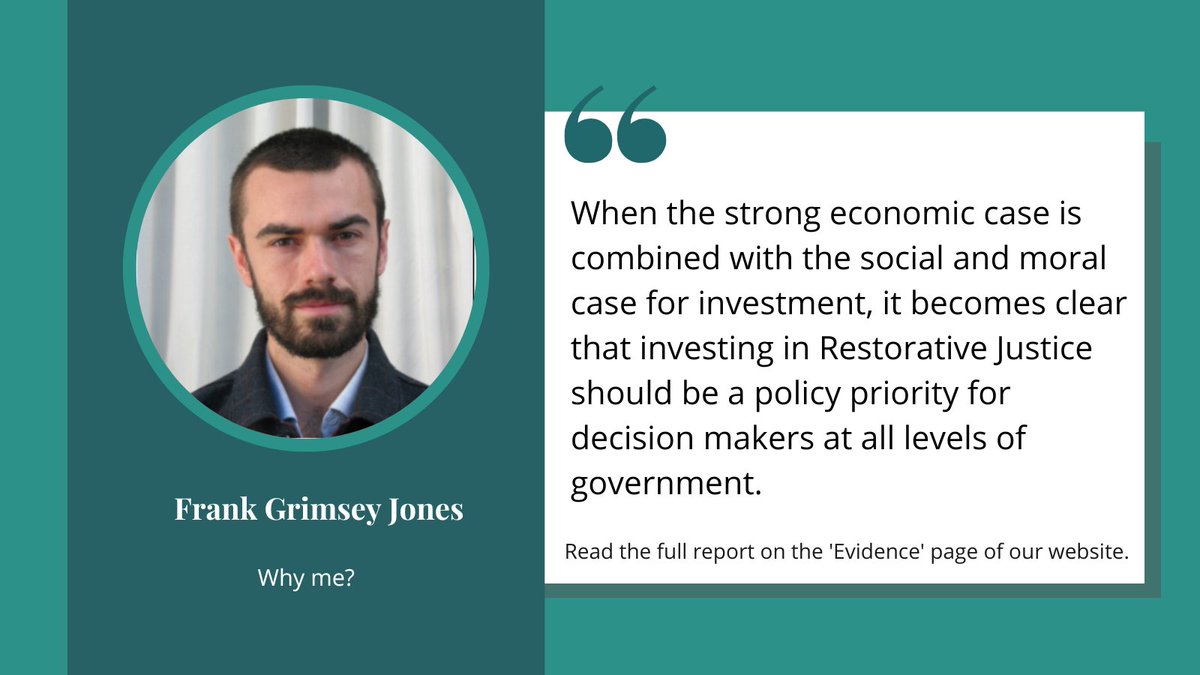 whymeUK's tweet photo. Have you read our economic evaluation of Restorative Justice? 👇

https://t.co/6KimtPxHf6 https://t.co/HK09wXQJh6