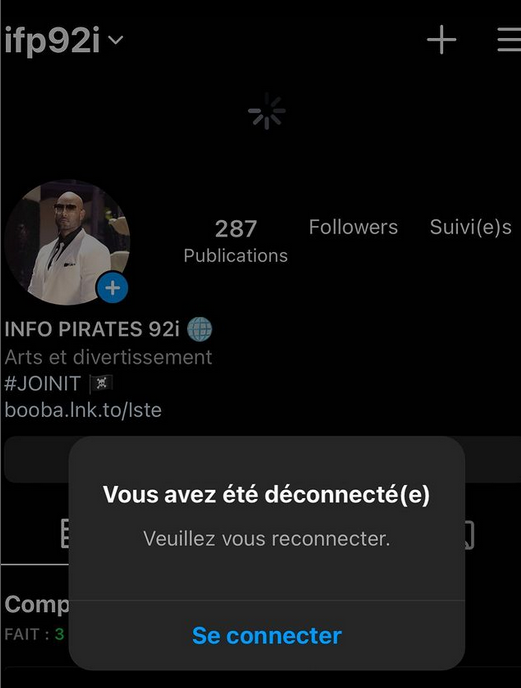 L0VR0DuGloGang's tweet photo. Le compte de booba est bien suspendu https://t.co/1uCBv7nzJh