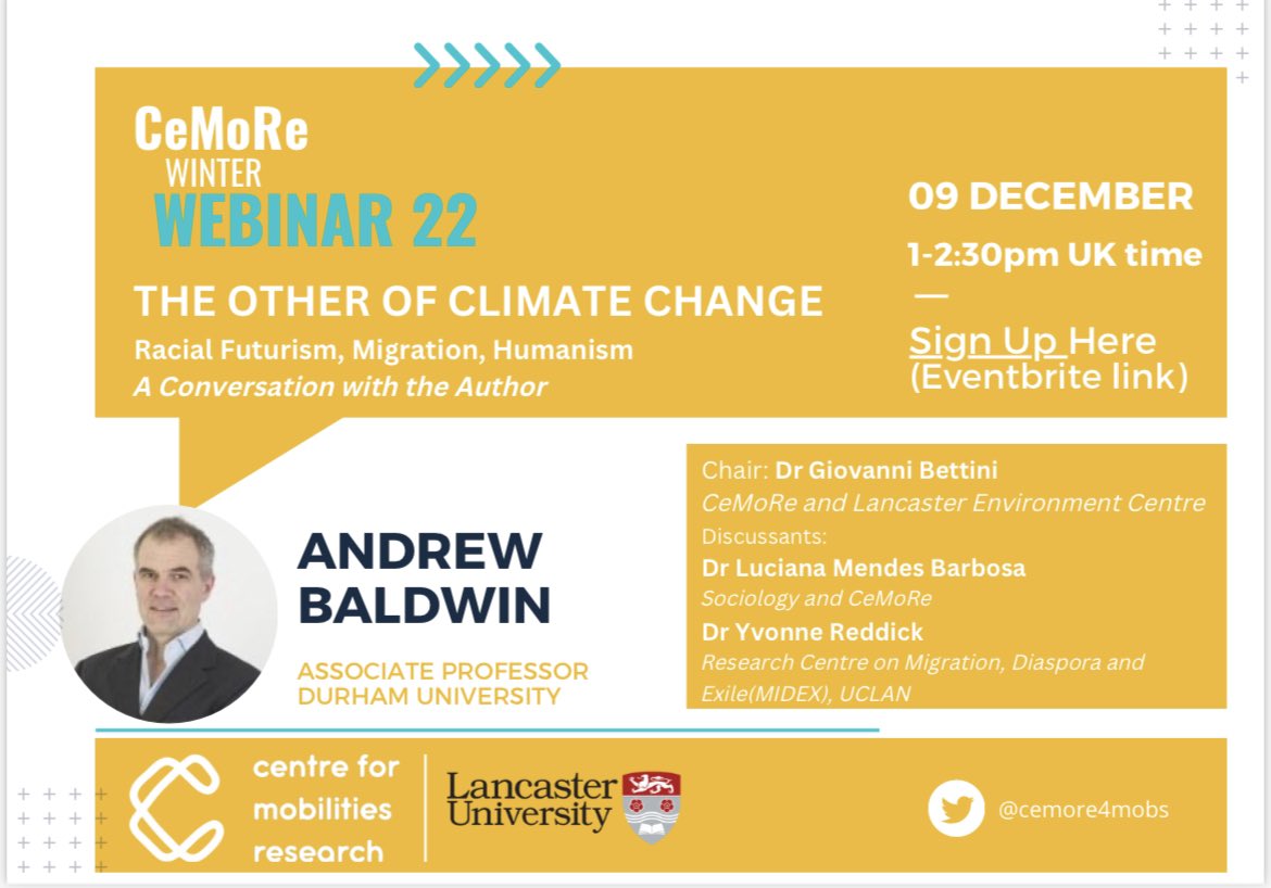 Follow the link to register for our Winter Webinar 2022 🤩

eventbrite.co.uk/e/cemore-winte…

#Mobilities #Migration