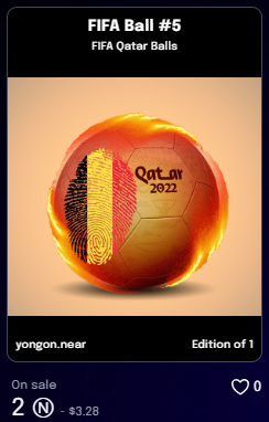QatarBalls's tweet photo. Checkout FIFA Ball #5 from collection FIFA Qatar Balls on @ParasHQ

https://t.co/YjBD0QNfem 

#NFT #NFTs #NFTCommunity #paras #cryptoart #digitalart #ParasNft #tradingcards #FIFABalls #FifaWorldCup #FIFAQATAR2022 #FIFABall #Belgium https://t.co/3mg7IygXOv