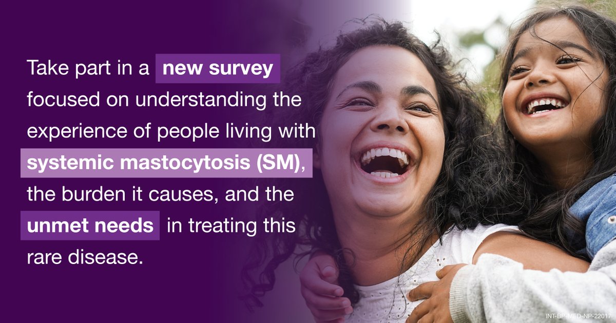 UK #SystemicMastocytosis patients, please participate in this exciting survey on living with all forms of SM, the burden it causes, & our unmet needs.   
prismsmeurope.com. Designed with patient groups & mastocytosis doctors, sponsored by @BlueprintMedicines. #qualityoflife