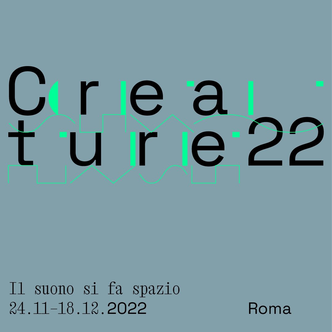 E' on line il programma di #creature2022. Il suono si fa spazio, il nostro evento dedicato a #musica e #architettura dal 24/11 al 18/12. Eventi gratuiti, info qui: creaturefestival.it/2022/