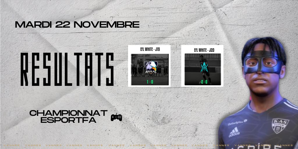 Deux victoires intéressantes qui permettent de rester en haut du tableau <a href="/eSportFA_FR/">ESPORT FOR ASSOCIATIONS</a>  ! 

#AllezLeVOC⚫️⚪️
<a href="/VOC_officiel/">Vannes Olympique Club</a>