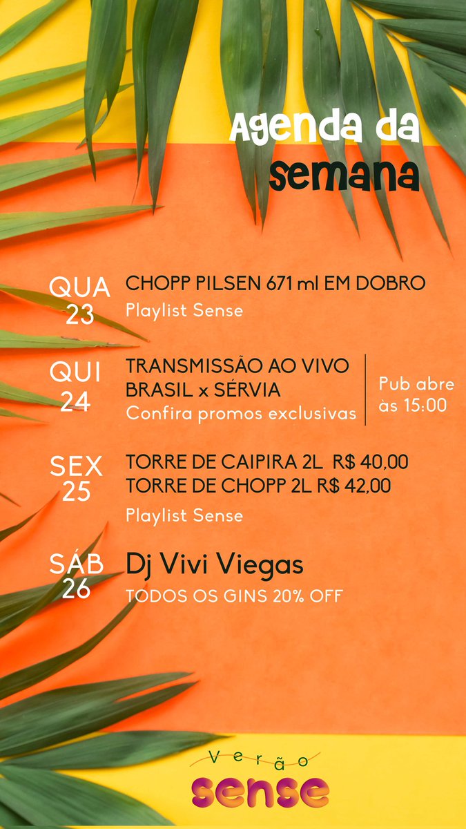 QUARTOU DE RESPEITO! 
.
Da uma olhadinha nessa agenda da semana do bar e se programa pra não perder nada! 
.
Tem chopp em dobro, estreia do Brasil e muuuuita coisa massa esperando vocês!