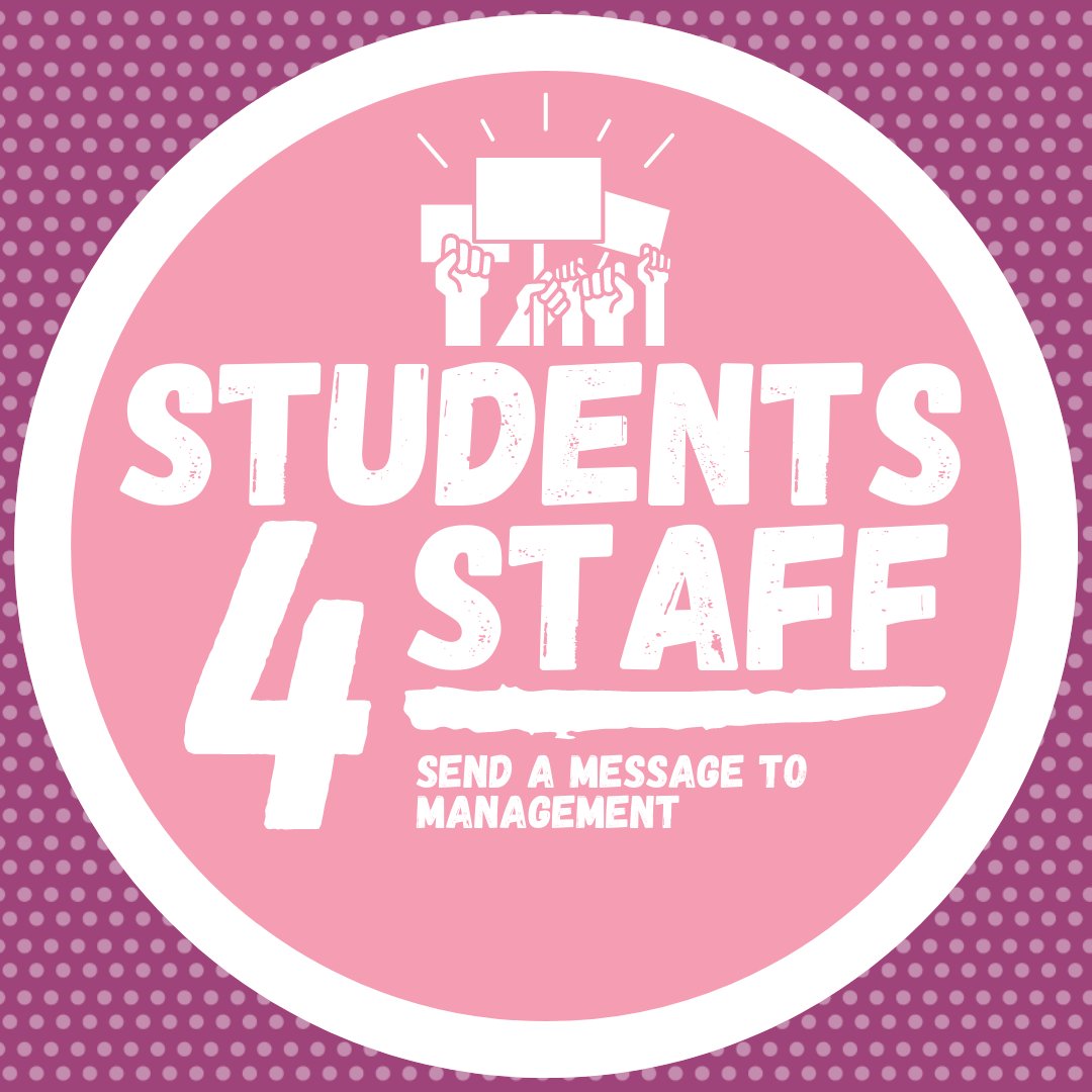 DUStudent4Staff's tweet photo. We believe Staff and Students alike are the victims of marketised education.
Whilst staff pay plummets our debt skyrockets! This means there are people at the top of the university structure profiteering off staff and student poverty. https://t.co/tYnJCWWwjf