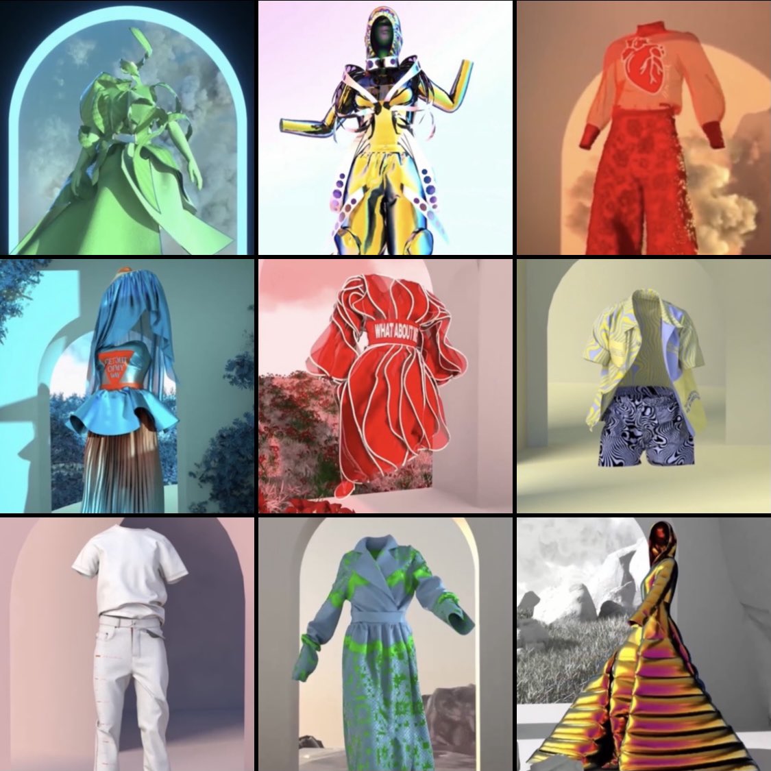 Some of my favourite pieces made in #Clo3D