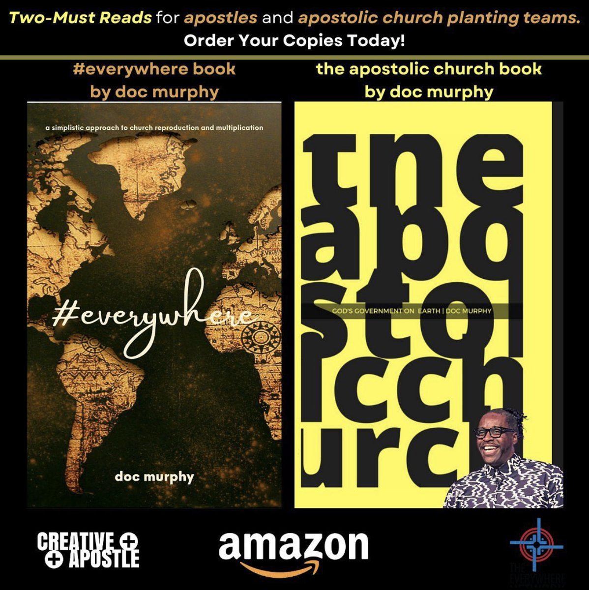 pastordoc's tweet photo. Two-Must Reads for apostles and apostolic church planting teams. Order Your Copies Today! #everywherebook #theapostolicchurchbook #amazon #churchplanting https://t.co/OkvYukUPac