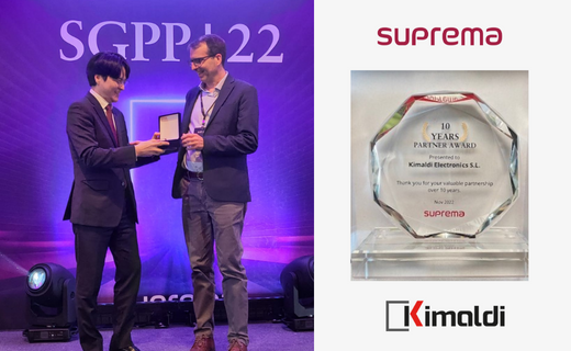 Kimaldi's tweet photo. We have received recognition from @supremaglobal   Inc. for these 10 years of working together.

We look forward to many more years of partnership!🙌

👉Read more: https://t.co/7QjJRyihzt

#Suprema #Technology #SGPP22 https://t.co/eyZnTawv8X