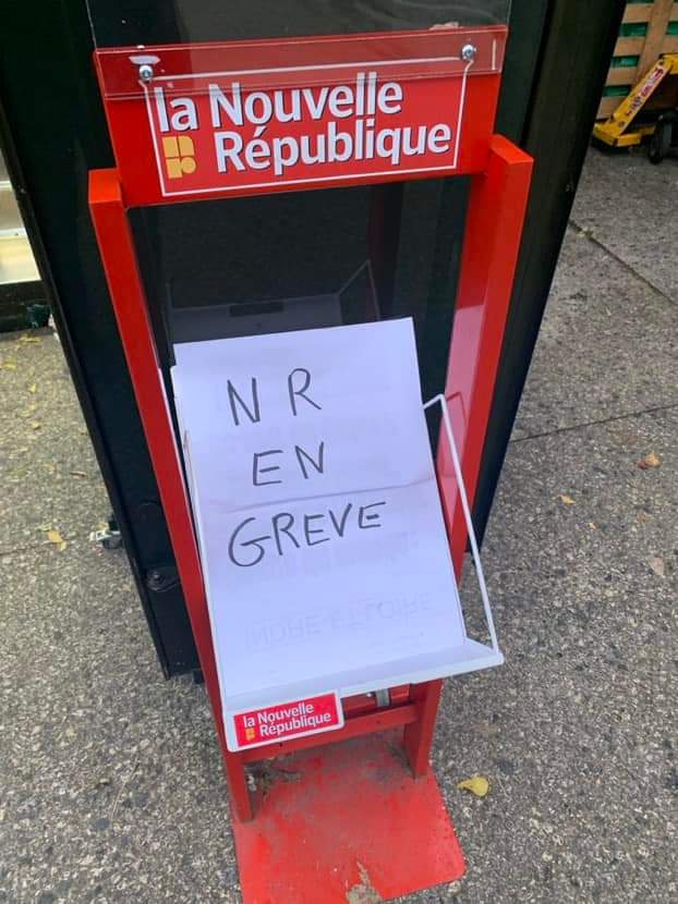 EvaDumand's tweet photo. Aujourd'hui, et pour le 3e jour consécutif, nous, journalistes à la Nouvelle République, sommes en grève.
Au kiosque ou dans la boite aux lettres, pas de journal ce matin. Ce n'est pas de gaieté de cœur, mais nous avons besoin d'être entendus. Soutenez-nous 1/2 https://t.co/zGWT9ugvFl