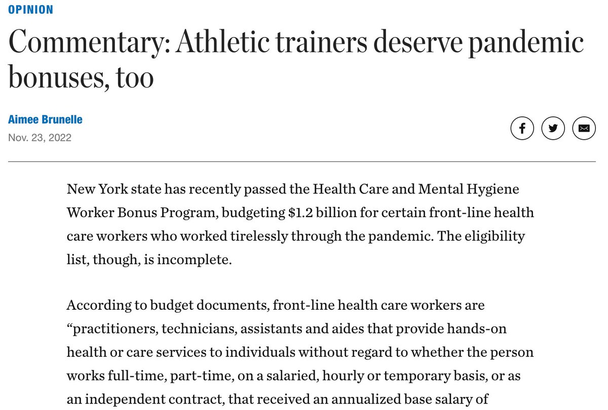 AimeeBrunelle's tweet photo. In today's Albany @timesunion... https://t.co/vKNoAeC7M2

@GO_NYSATA @natad2 @NATA1950 @NYSEDNews  @HealthNYGov @NYSPHSAA https://t.co/eg10KBY32j