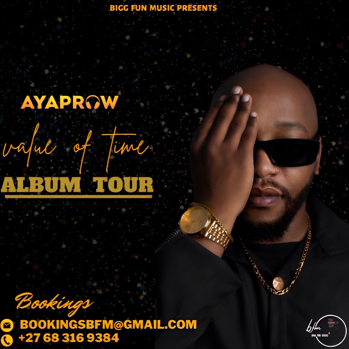 AYAPROW_BIGGFUN's tweet photo. We starting with the #ValueOfTimeAlbum Tour ,Promoters hit us up let’s make magic!! https://t.co/82dMvKq39x