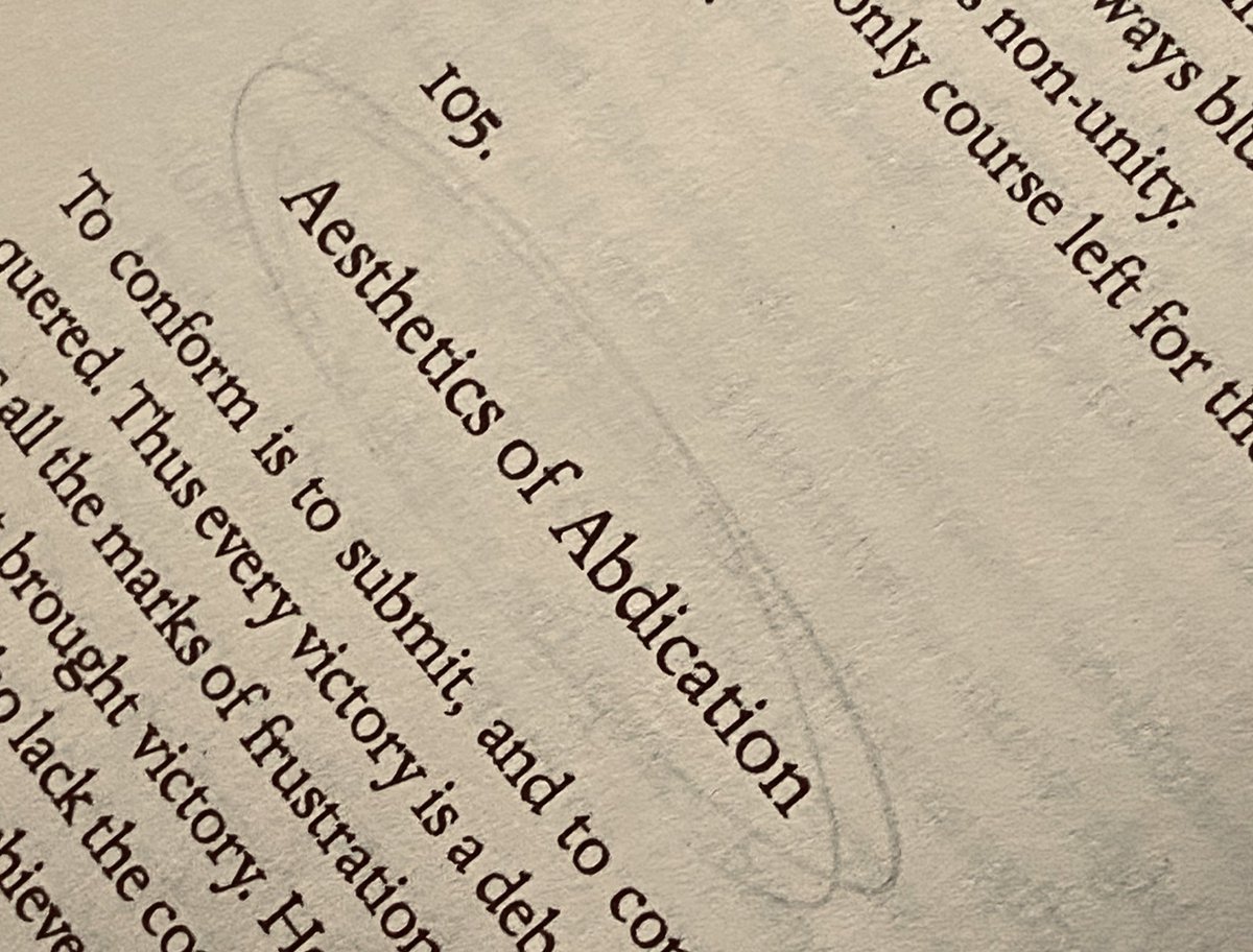 “vazgeçmenin estetiği”