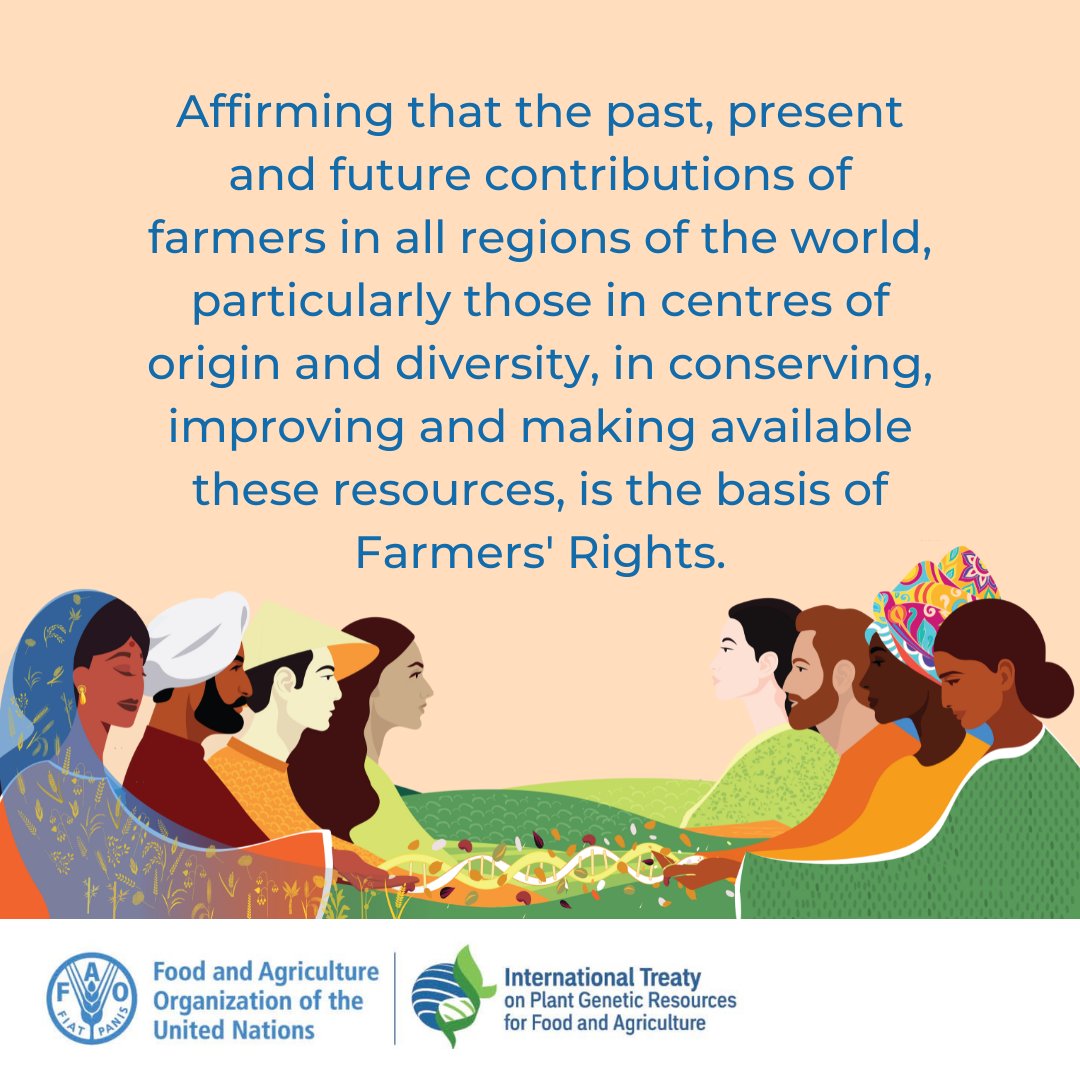 #DYK the @PlantTreaty is the 1st legally-binding international instrument to recognize the contribution of #farmers & #indigenous communities to #cropdiversity?

▶️Check examples of national measures and lessons: bit.ly/3tUrADh

#ItAllStartsWithTheSeed🌱#FarmersRights
