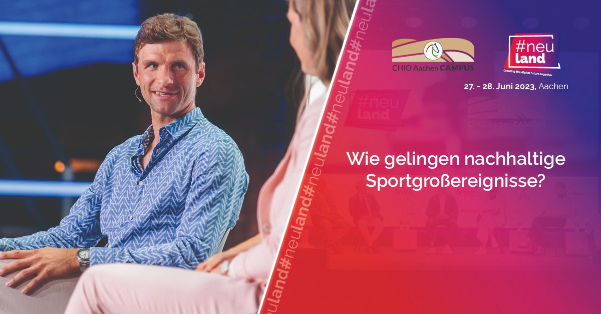 Viel Erfolg an Thomas Müller und das Team vom DFB für die #WM in #Qatar2023! Wir arbeiten derweil weiter an ökonomisch und ökologisch nachhaltigen Sportgroßveranstaltungen. Jetzt Termin vormerken!
#neuland #sportnation #fußballweltmeisterschaft #sport #event