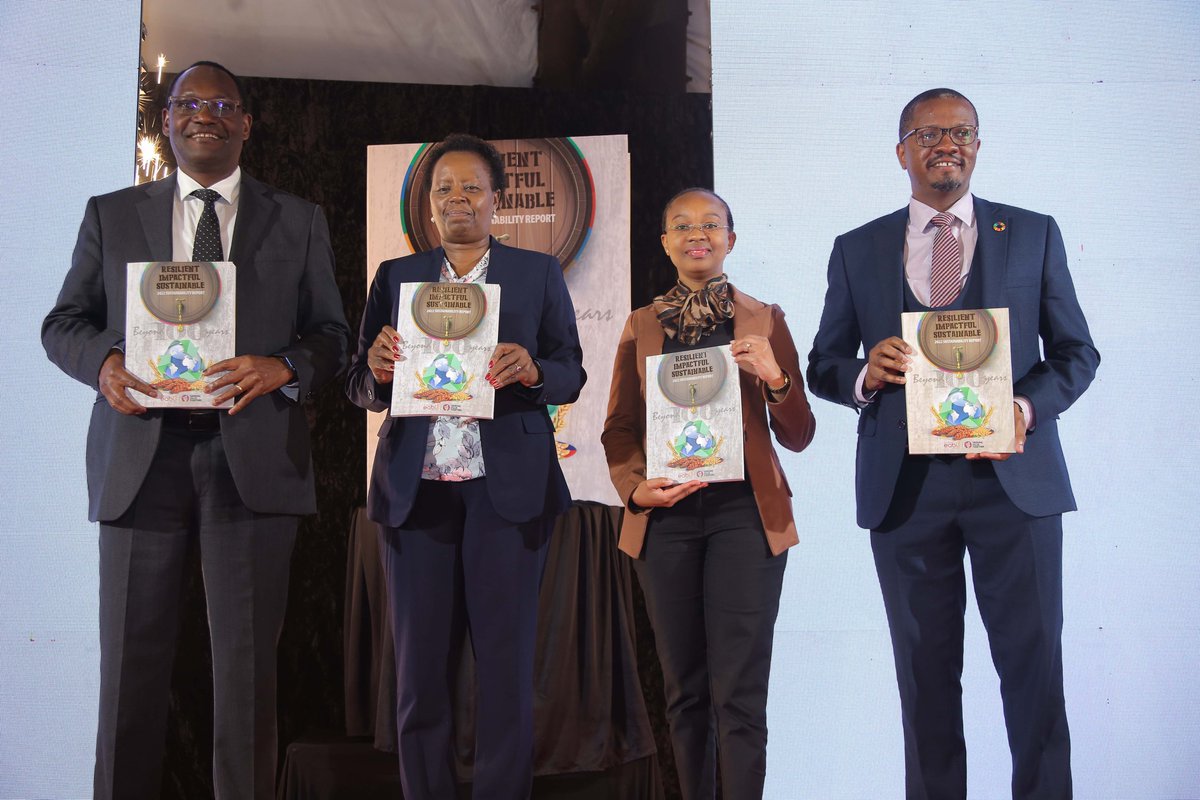 EABL_PLC's tweet photo. We are pleased to have launched the 2022 sustainability report earlier today in an event graced by EABL's CEO & MD Jane Karuku and the chief guest, Dr @Kiptoock , Principal Secretary, @Environment_Ke. Addressing climate change remains a top priority for EABL. #SpiritOfProgress https://t.co/prmodQFhMC