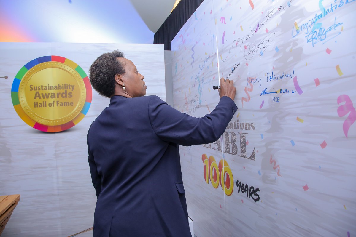 EABL_PLC's tweet photo. We are pleased to have launched the 2022 sustainability report earlier today in an event graced by EABL's CEO & MD Jane Karuku and the chief guest, Dr @Kiptoock , Principal Secretary, @Environment_Ke. Addressing climate change remains a top priority for EABL. #SpiritOfProgress https://t.co/prmodQFhMC