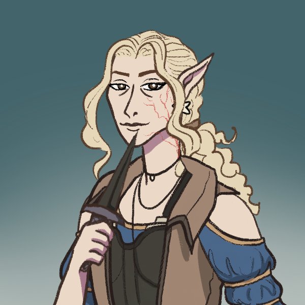 CrossingLorien's tweet photo. @Ami_onna @stagiselle Can't draw but here's my elven war cleric as her alive self and her undead self (who is a multiclass with oathbreaker paladin). Her name is Ophelia Ador. https://t.co/Lk7HoLWQXg