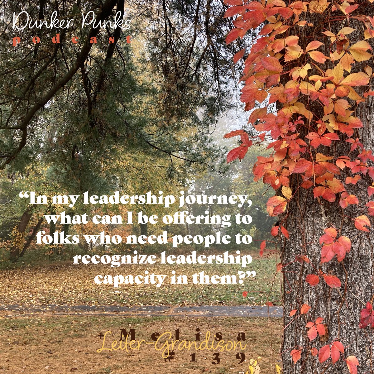 DunkerPunksPod's tweet photo. "I sought out leadership because I was interested in having an impact, rather than stepping into leadership roles that mentors thought that I would be good at... https://t.co/4cGvM1Puvt