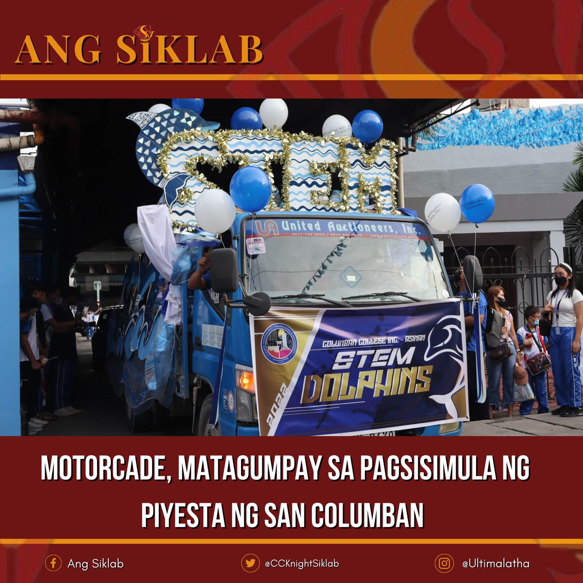 CCKnightSiklab's tweet photo. Mainit na sinalubong ng paaralan ng San Columban ang pagsisimula ng espesyal na araw ng kanilang patron at Palarong Columban noong Nobyembre 21, 2022 sa oras na 7:30 am.

Tignan ang buong istorya: https://t.co/eSXWhUXhfk https://t.co/PyYRPiNbIt