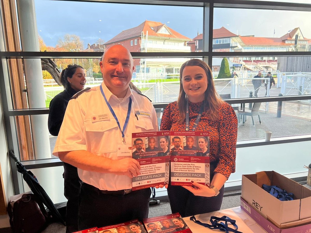Delighted to be hosting the <a href="/AsianFSA/">AFSA</a> winter conference <a href="/ChesterRaces/">chesterraces</a>.  Our Chief Fire Officer Alex Waller welcomed all of the delegates to Cheshire, saying he wants to see a diverse fire service where everyone feels they belong.

#AFSAConf2022 #AFSAChester