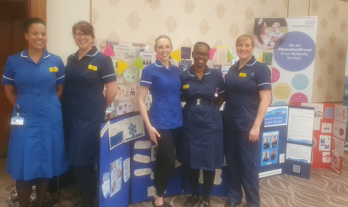 Showcasing the wonderful work we do in @WalsallHcareNHS Maternity Services at the @local_maternity Recruitment Event @charlec17 @abyepes @josellwright @AqeelaHam @loflahertymw @laurapa89282238