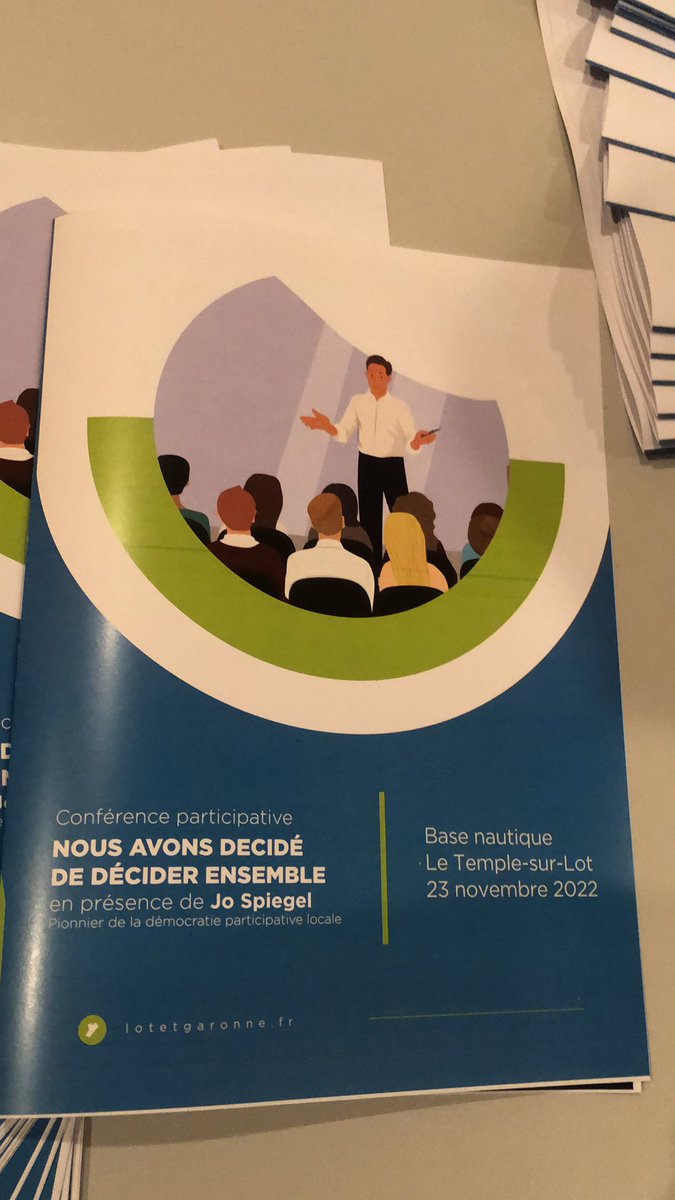 La « tournée » de <a href="/jospiegel1/">jo spiegel</a> fait étape à l’invitation du département du Lot et Garonne pour une conférence participative « nous avons décidé de décider ensemble » #DeveloppementSocial #FaireSociete <a href="/CoordNatCD/">CNCD</a> <a href="/c2d_BxMetro/">C2D</a> <a href="/agenda21gironde/">Agenda 21 Gironde</a>